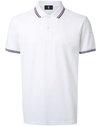 Мужская белая футболка-поло в горизонтальную полоску от Kent & Curwen