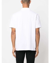 Мужская белая футболка-поло с вышивкой от Billionaire