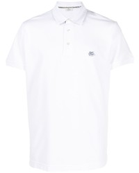 Мужская белая футболка-поло с вышивкой от Etro