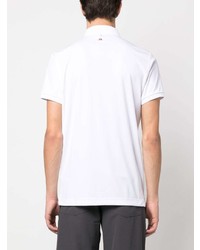 Мужская белая футболка-поло с вышивкой от J. Lindeberg