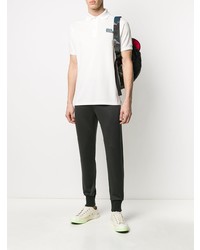 Мужская белая футболка-поло с вышивкой от Paul Smith