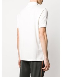 Мужская белая футболка-поло с вышивкой от Paul Smith