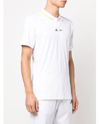 Мужская белая футболка-поло с вышивкой от adidas Tennis
