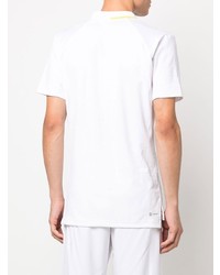 Мужская белая футболка-поло с вышивкой от adidas Tennis