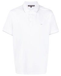 Мужская белая футболка-поло с вышивкой от Michael Kors