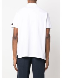 Мужская белая футболка-поло с вышивкой от Paul & Shark