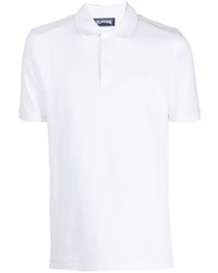 Мужская белая футболка-поло с вышивкой от Vilebrequin