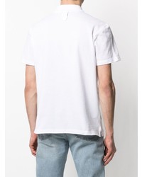 Мужская белая футболка-поло с принтом от Billionaire