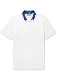 Мужская белая футболка-поло с принтом от Balenciaga