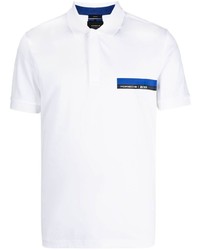 Мужская белая футболка-поло с принтом от BOSS HUGO BOSS