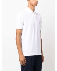 Мужская белая футболка-поло с принтом от Brunello Cucinelli