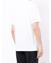 Мужская белая футболка-поло с принтом от Comme des Garcons Homme Deux