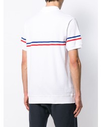 Мужская белая футболка-поло с принтом от Lacoste