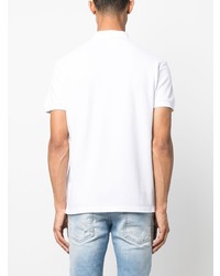 Мужская белая футболка-поло с принтом от DSQUARED2