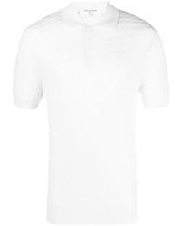Мужская белая футболка-поло с принтом от Orlebar Brown