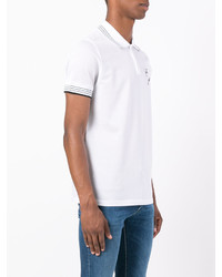 Мужская белая футболка-поло с принтом от Saint Laurent