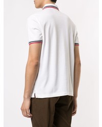 Мужская белая футболка-поло с принтом от Kent & Curwen