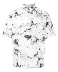 Мужская белая футболка-поло с принтом от Snow Peak