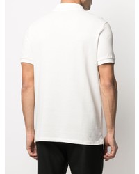 Мужская белая футболка-поло с принтом от A.P.C.