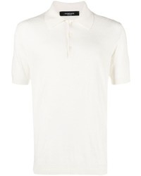 Мужская белая футболка-поло с принтом от Versace