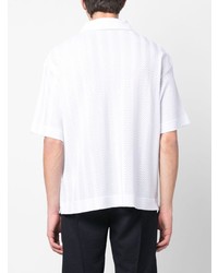 Мужская белая футболка-поло с узором зигзаг от Missoni