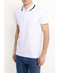 Мужская белая футболка-поло от ADPT