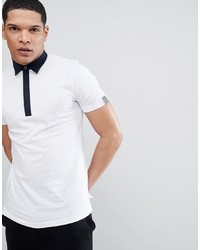 Мужская белая футболка-поло от Antony Morato