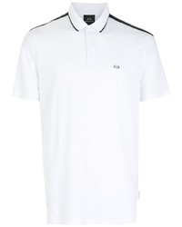 Мужская белая футболка-поло от Armani Exchange
