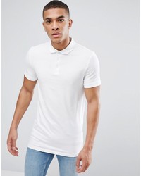 Мужская белая футболка-поло от ASOS DESIGN