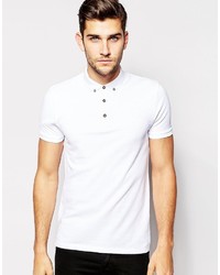 Мужская белая футболка-поло от Asos