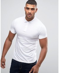 Мужская белая футболка-поло от Asos