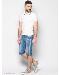 Мужская белая футболка-поло от BAGGAGE