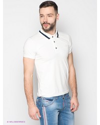 Мужская белая футболка-поло от BAGGAGE