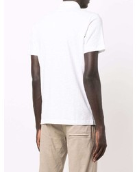 Мужская белая футболка-поло от Theory