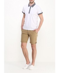 Мужская белая футболка-поло от Best Mountain