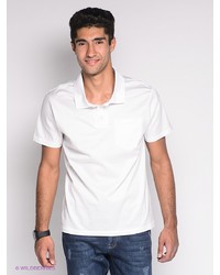 Мужская белая футболка-поло от Blue Seven