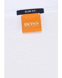 Мужская белая футболка-поло от Boss Orange