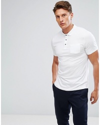 Мужская белая футболка-поло от Burton Menswear