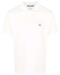 Мужская белая футболка-поло от C.P. Company