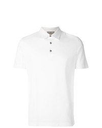 Мужская белая футболка-поло от Canali