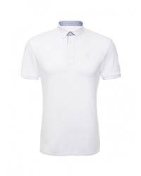 Мужская белая футболка-поло от Casual Friday by Blend