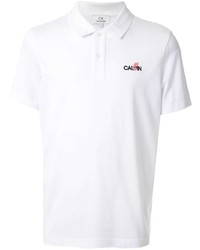 Мужская белая футболка-поло от CK Calvin Klein