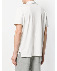 Мужская белая футболка-поло от James Perse