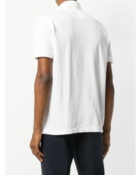 Мужская белая футболка-поло от Dell'oglio