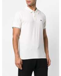 Мужская белая футболка-поло от CP Company