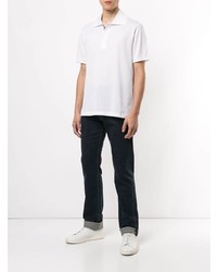 Мужская белая футболка-поло от Brioni