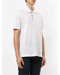 Мужская белая футболка-поло от Brioni