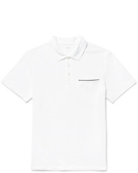 Мужская белая футболка-поло от Club Monaco