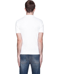 Мужская белая футболка-поло от Comme des Garcons