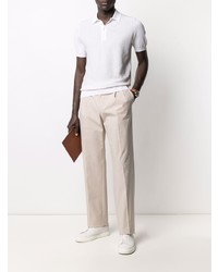 Мужская белая футболка-поло от Malo